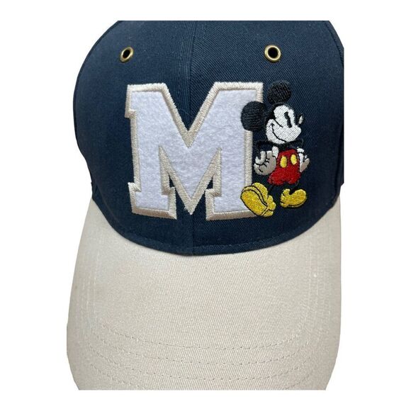 Vintage Disney Mickey Mouse Large M Baseball Hat Resort Adult Size Adjustable - Picture 4 of 8